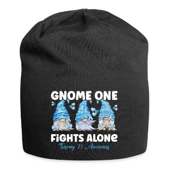Gnome One se bat seul Trisonomie bleu clair 18 - Bonnet en jersey - noir - Devant