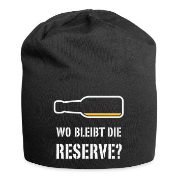 Where is the reserve? (Beer / Beer / NEG 2C) - Jersey Beanie - black - Front