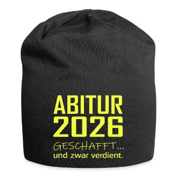 Abitur 2026 made - Jersey Beanie - black - Front
