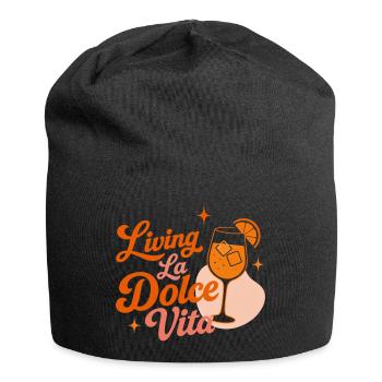 Dolce Vita Spritz  - Jersey-Beanie - Schwarz - Vorne