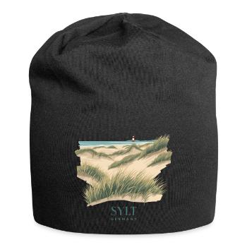 Sylt Dunes | Vintage North Sea Poster - Jersey Beanie - black - Front
