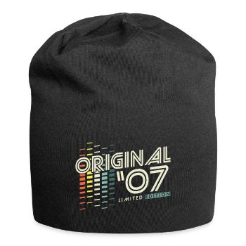 Original 2007 Vintage Vintage Retro Birthday - Jersey Beanie - black - Front