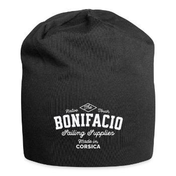 Bonifacio Segelzubehör made in Corsica - Jersey-Beanie - Schwarz - Vorne
