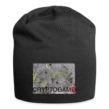 Cryptogam - kein Kryptospiel - Jersey-Beanie - Schwarz - Vorne