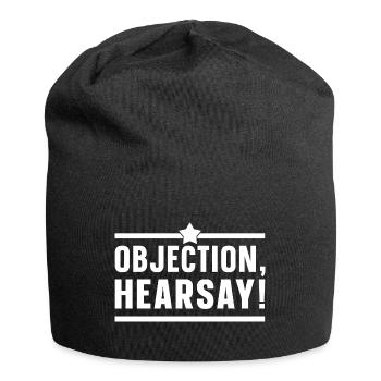 Objection Hearsay - Jersey Beanie - black - Front