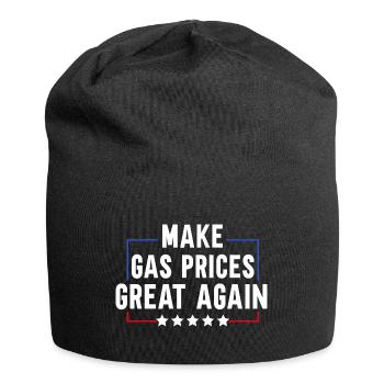 Make Gas Prices Great Again - Jersey-Beanie - Schwarz - Vorne