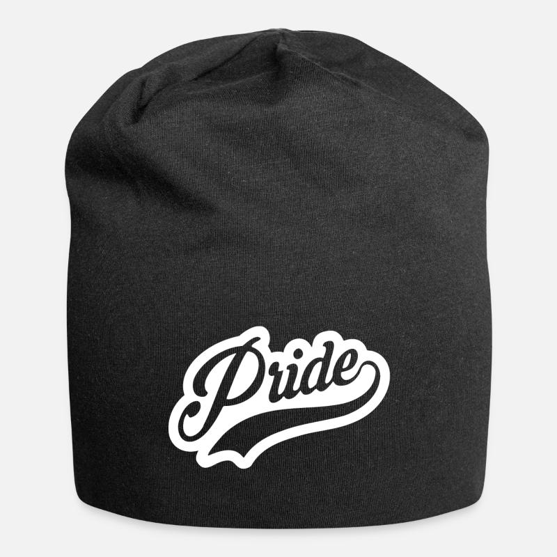 Pride Script Logo - Jersey Beanie - black