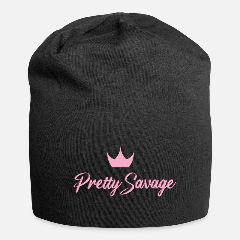 Pretty savage - Jersey Beanie - black