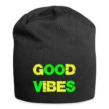 Good Vibe Filles Garçons Été Bonnes Vibrations - Bonnet en jersey - noir - Devant