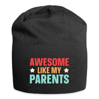 Great as my parents - Jersey Beanie - black - Front