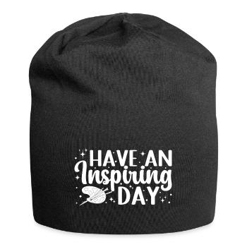 Peintre d’Art drôle ont une idée de cadeau de jour inspirante - Bonnet en jersey - noir - Devant