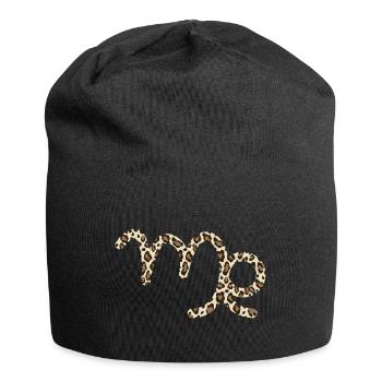 Sternzeichen Jungfrau - Jersey-Beanie - Schwarz - Vorne