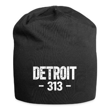 Detroit - Jersey-Beanie - Schwarz - Vorne