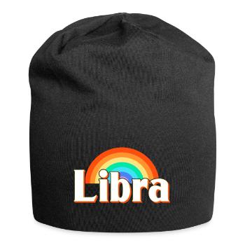 Sternzeichen Waage - Jersey-Beanie - Schwarz - Vorne