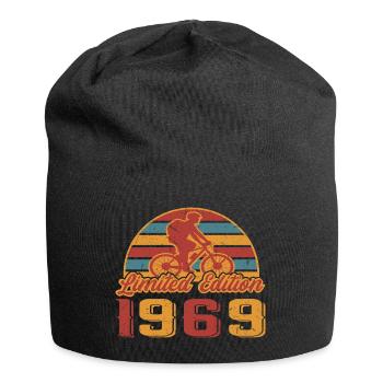 Bicycle Cyclist Bike Birthday Year of construction 1969 - Jersey Beanie - black - Front