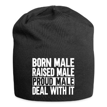 Homme né mâle élevé - Bonnet en jersey - noir - Devant