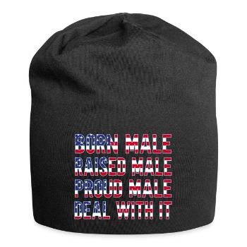 Homme né mâle élevé - Bonnet en jersey - noir - Devant