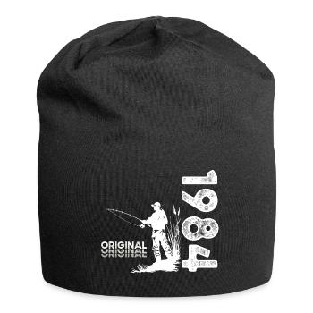 40ème Anniversaire Pêcheur Pêche 1984 Millésime 1984 - Bonnet en jersey - noir - Devant