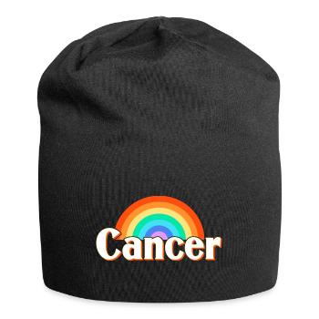 Sternzeichen Krebs - Jersey-Beanie - Schwarz - Vorne