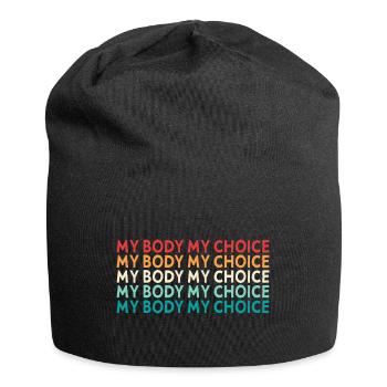 Mon corps, ma décision - Bonnet en jersey - noir - Devant
