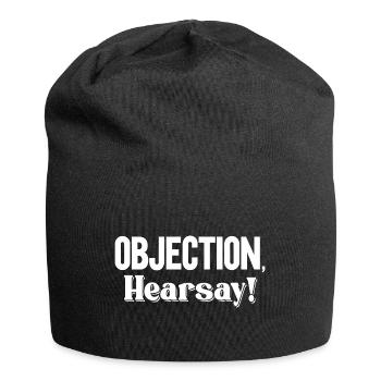 Objection Hearsay - Jersey Beanie - black - Front
