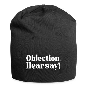 Objection Hearsay - Jersey Beanie - black - Front