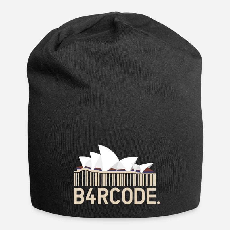 B4RCODE. Sydney - Jersey-Beanie - Schwarz