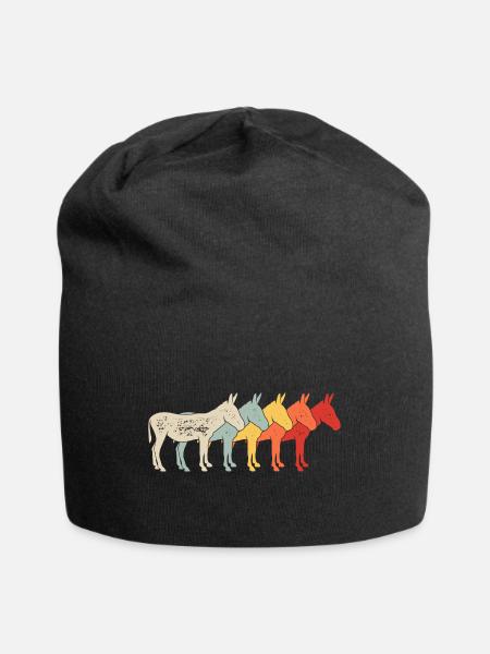 Esel Maultier - Jersey-Beanie - Schwarz