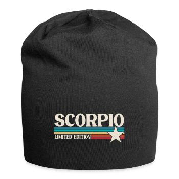 Sternzeichen Skorpion - Jersey-Beanie - Schwarz - Vorne