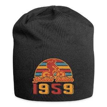 Fahrrad Fahrradfahrer Bike Geburtstag Baujahr 1959 - Jersey-Beanie - Schwarz - Vorne