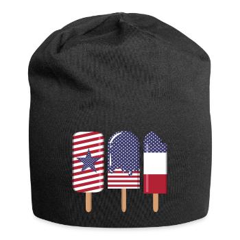 4. Juli USA - Jersey-Beanie - Schwarz - Vorne