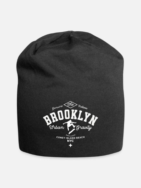 Brooklyn Urban Gravity skateboarding - Bonnet en jersey - noir