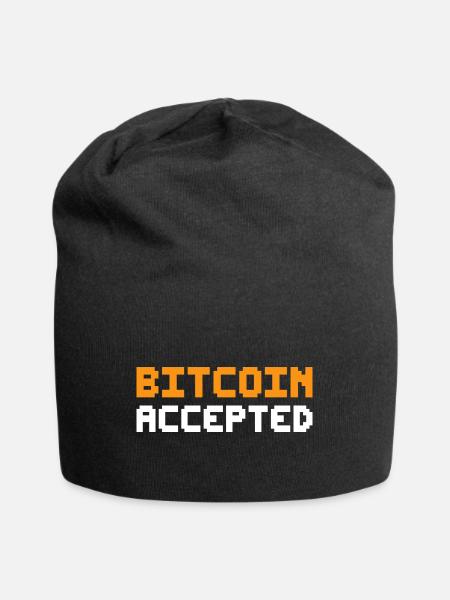 Bitcoin Accepted - Jersey-Beanie - Schwarz