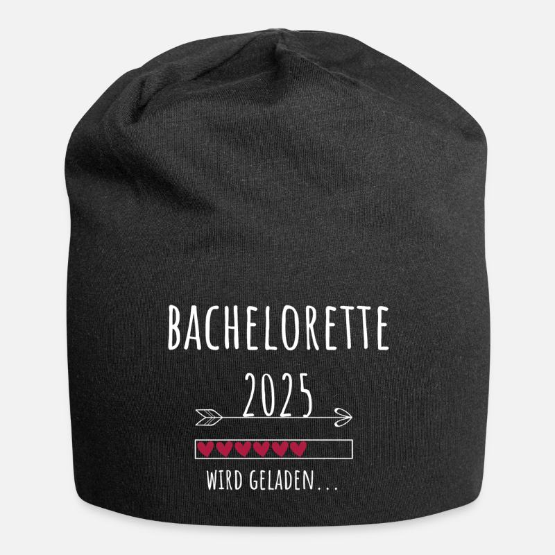 Bachelorette 2025 Abschluss Studentin Bachelor - Jersey-Beanie - Schwarz