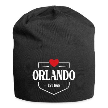 Orlando Florida - Jersey-Beanie - Schwarz - Vorne
