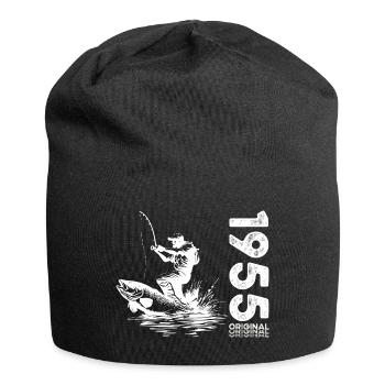 70ème Anniversaire Pêcheur Pêche 1955 Vintage 1955 - Bonnet en jersey - noir - Devant