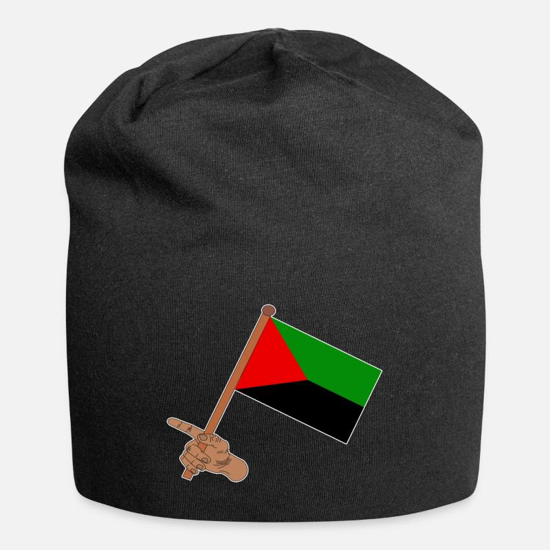 Drapeau de la martinique dans la main - Bonnet en jersey - noir