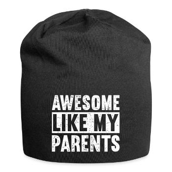 Great as my parents - Jersey Beanie - black - Front