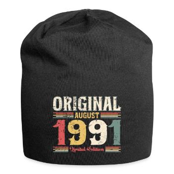 33rd birthday Original August 1991 Year 1991 - Jersey Beanie - black - Front