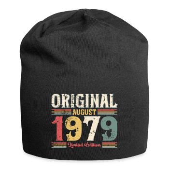 45. Geburtstag Original August 1979 Jahrgang 1979 - Jersey-Beanie - Schwarz - Vorne