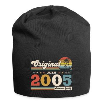 20ème anniversaire cadeau mari Vintage juillet 2005 - Bonnet en jersey - noir - Devant