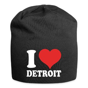 Detroit - Jersey-Beanie - Schwarz - Vorne