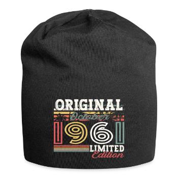 Original October 1961 61st Birthday Gift Cool - Jersey Beanie - black - Front
