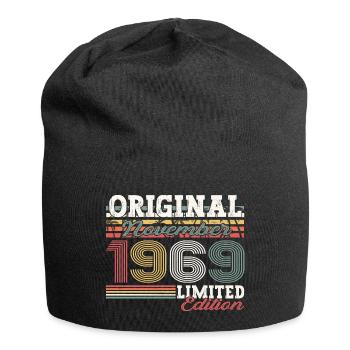 Original November 1969 53rd Birthday Gift - Jersey Beanie - black - Front