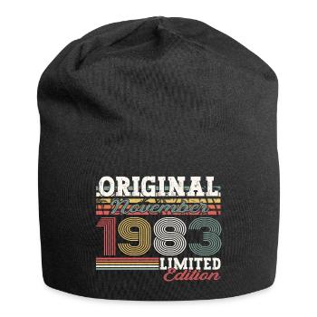 Original novembre 1983 Cadeau du 39e anniversaire - Bonnet en jersey - noir - Devant