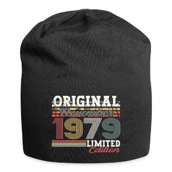 Original novembre 1979 Cadeau du 43e anniversaire - Bonnet en jersey - noir - Devant
