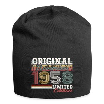 Original novembre 1958 64e anniversaire cadeau - Bonnet en jersey - noir - Devant