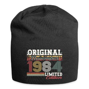 Original November 1984 38th Birthday Gift - Jersey Beanie - black - Front