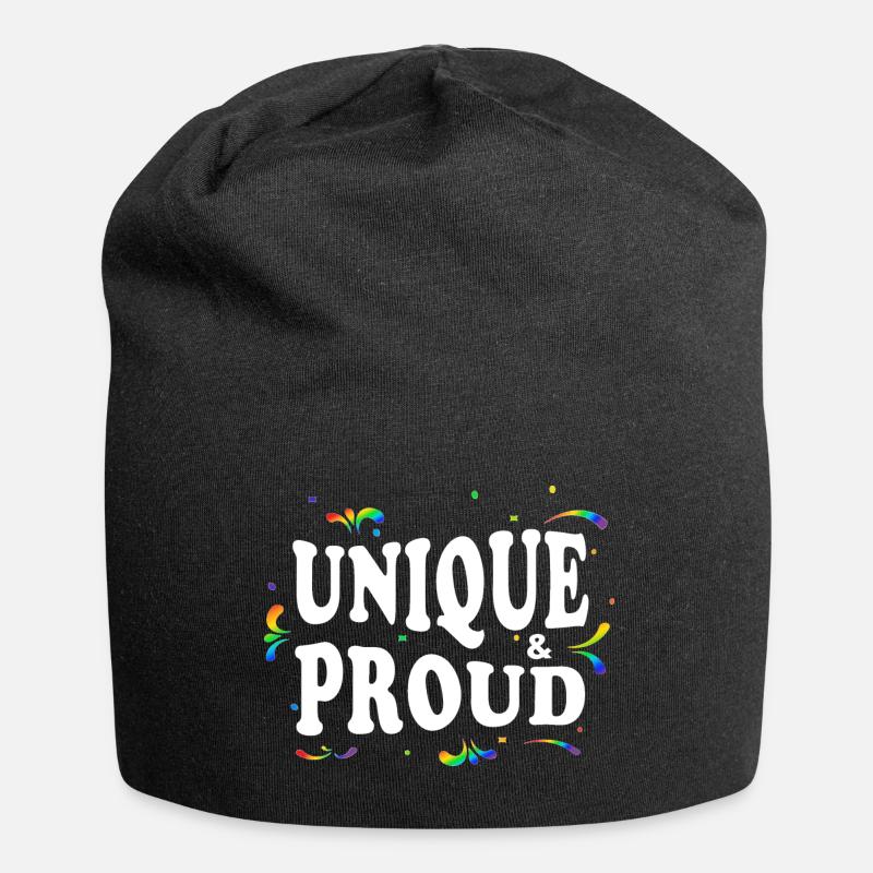 Unique & Proud - Jersey Beanie - black