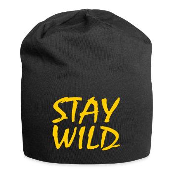 STAY WILD - Jersey Beanie - black - Front